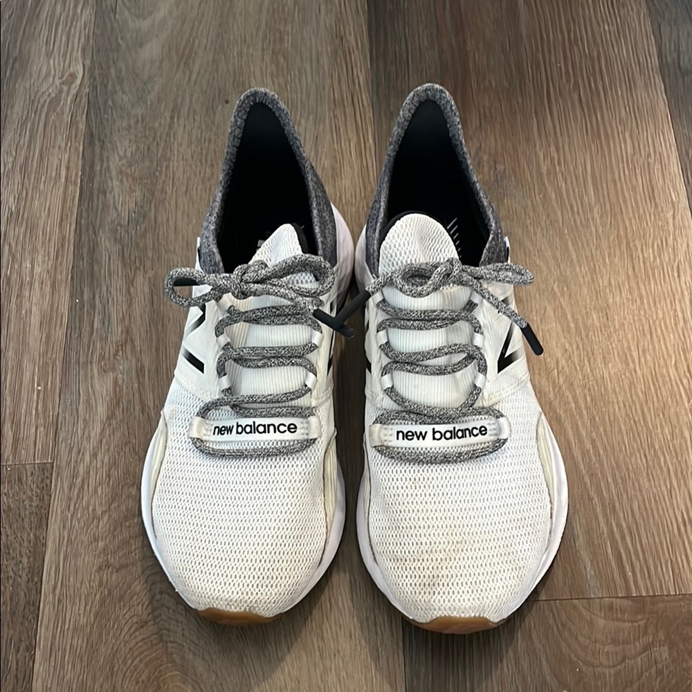 New Balance White and Black Athletic Shoes